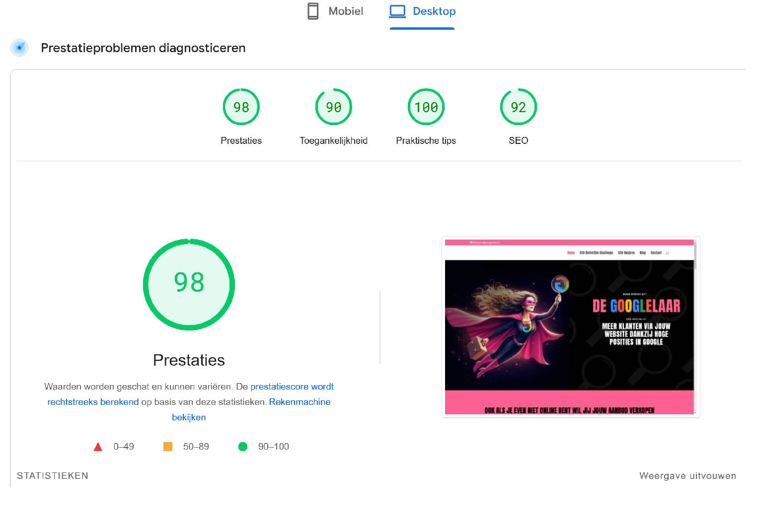 gpsi website laadt traag